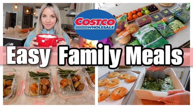 HUGE COSTCO HAUL & EASY FAMILY MEAL PREP 🛒 Clean Dinners for the Week