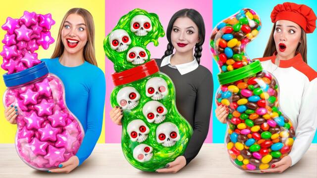 Уэнсдей срещу баба Готварско Предизвикателство | Прости Рецепти за Готвене Multi DO Challenge