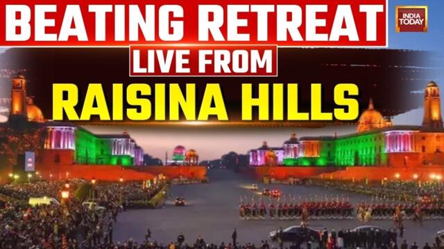Watch Beating Retreat Ceremony: President Draupadi Murmu Leads Beating Retreat 2026 At Vijay Chowk