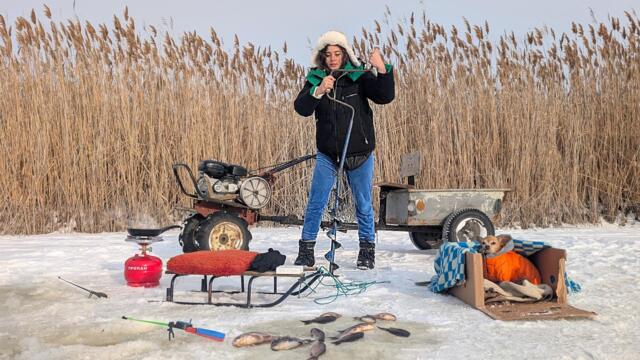 Village Life of a Young Girl | Winter Fishing & Traditional Cooking