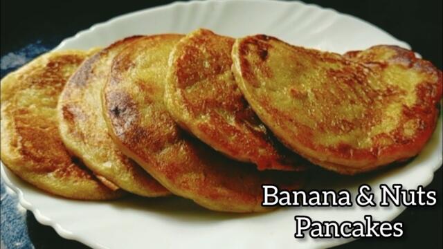 Goan Style Banana & Nuts pancakes | Healthy  Tea Time Snack Recipe | #goanrecipe #fernscooking
