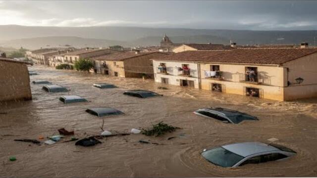 It's crazy in Spain.Flooding in Granada is waiting for the worst moments due to flooding.