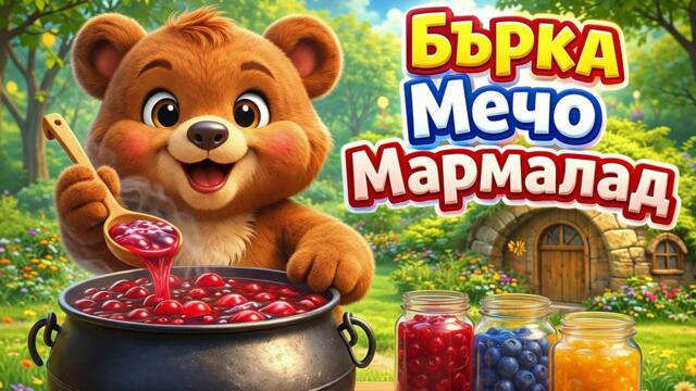 Бърка Мечо Мармалад 🧸🍓 | Весела детска песен на български език