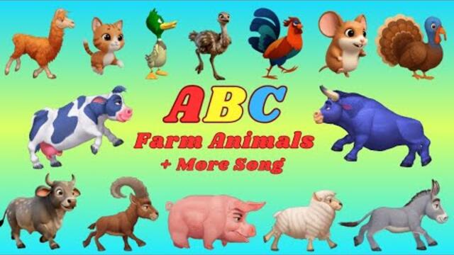 ABC Farm Animal Sounds 31TH1 | ABC Animals + More Song | Kids TV