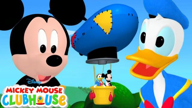 Mickey Mouse Clubhouse🏠 - Balloon Race🎈 | Donald Lost Lion🦁 | Goofy Great | Lady Moo Jingle@disneyjr