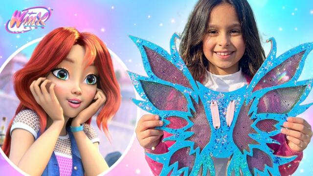 Make your own BLOOM WINGS 🔥 Easy Fairy Wings for Carnival DIY | Winx Club: The Magic is Back