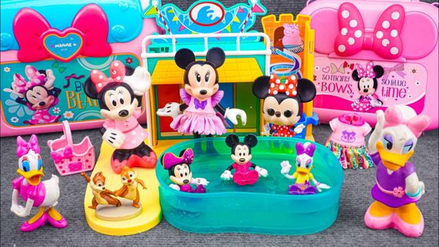 Satisfying with Unboxing Disney Mickey Mouse Swimming Pool Playset | Review Toys ASMR