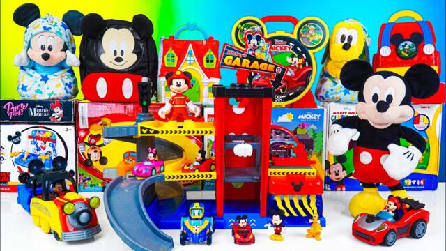 Satisfying with Unboxing Disney Mickey Mouse Vehicle Garage Playset | Review Toys ASMR