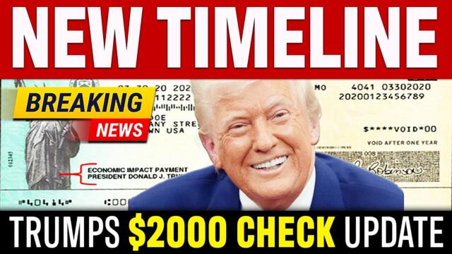 TRUMP SIGNED BILL! New $2000 Stimulus Check Timeline | PRESIDENT JUST REVEALED IT!