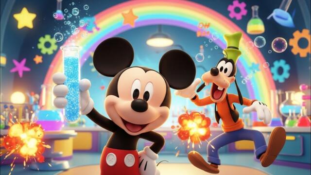 Mickey Mouse & Goofy’s CRAZY Science Lab! Fun Learning Cartoon for Kids