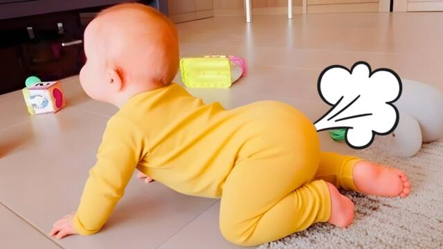 Can't Stop Laughing With Baby Farts Moments! 😂 Funny Baby Video