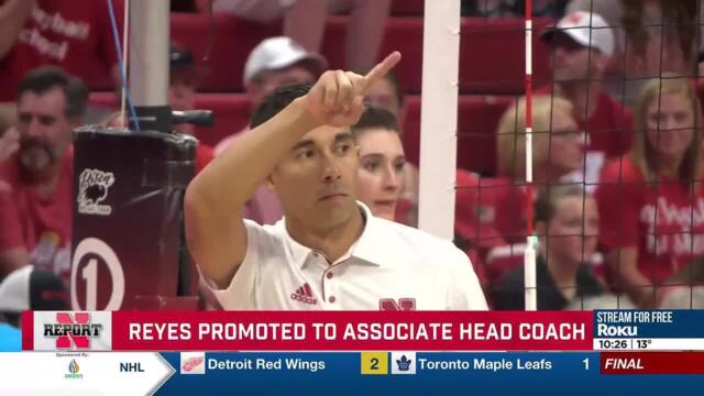 Reyes promoted to Nebraska Associate Head Coach