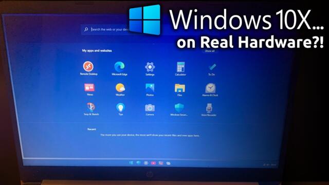 Windows 10X... on Real Hardware?!