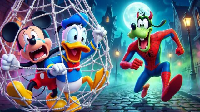 DONALD DUCK vs SILLY SPIDERMAN! 🕸️ Mickey & Goofy Save The City | Funny Mickey Mouse 3D Animation