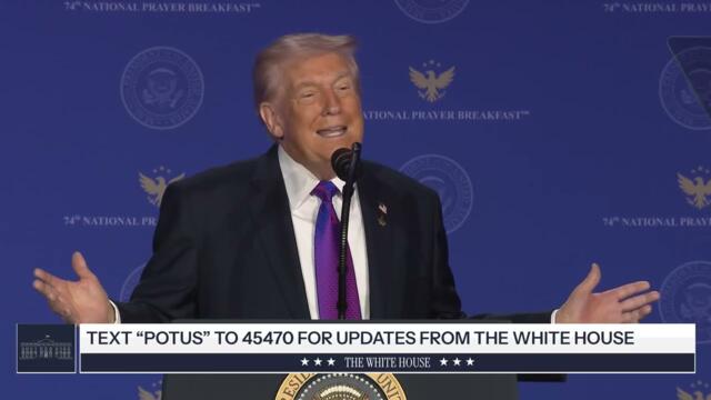 President Trump Attends the National Prayer Breakfast