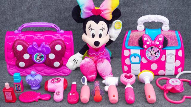Mickey ASMR🐭 Satisfying with Unboxing Disney Minnie Mouse Cute Pink Bag Playset | Review Toys ASMR