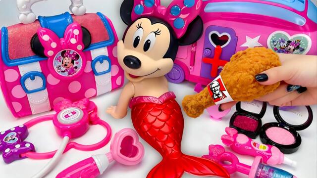 Minnie Mouse 2026🎀 Set Unboxing del maquillaje vs juego médico rosa de Minnie, colección de Disney
