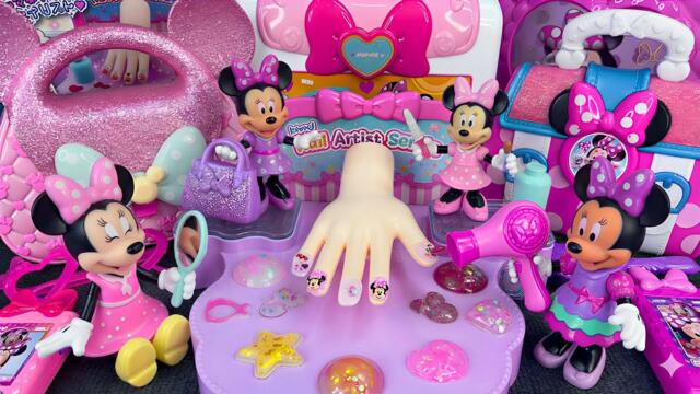 Minnie Mouse 2026🎀 Set Unboxing de manicure y nail art rosa con accesorios brillantes |  Disney