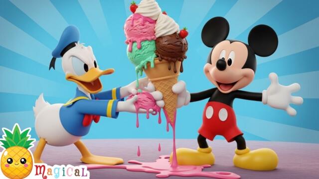 🍦🦆Donald’s Ice Cream Adventure |🍨Mickey Mouse Sweet & Silly Kids Story 🍓🍫