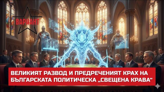 ВЕЛИКИЯТ РАЗВОД И ПРЕДРЕЧЕНИЯТ КРАХ НА БЪЛГАРСКАТА ПОЛИТИЧЕСКА „СВЕЩЕНА КРАВА“,  Вариант #787