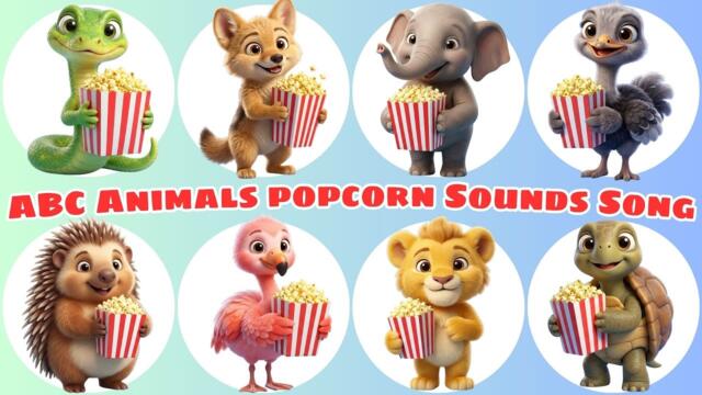ABC Safari Popcorn Fun | Daddy & Baby Animals Learn Alphabet with Sounds 🍿🦁🐘 Kids Video ABC Fun TV!!