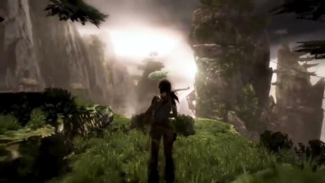 Tomb Raider 2013: 2011 Alpha Footage - Cliff to Hub