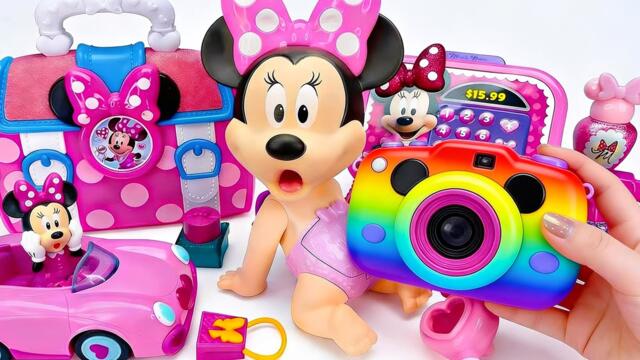 Minnie Mouse 2026🎀 Set Unboxing del maquillaje vs juego médico rosa de Minnie, colección de Disney