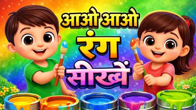 Rangon Ki Duniya Mein Aao Aur RANGEEN Seekhein 🌈 | Happy Baby Cartoon