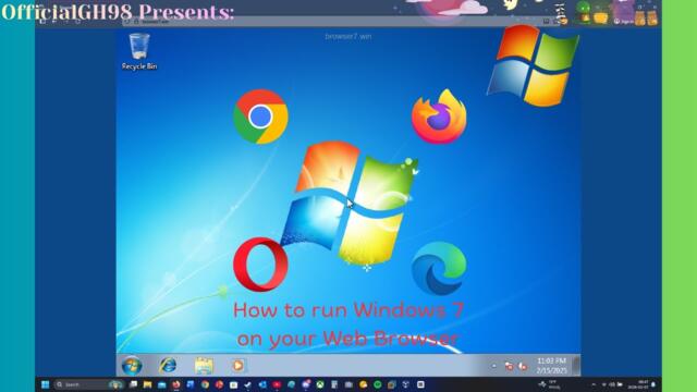 How to run Windows 7 on your Web Browser (WITH VOICE TUTORIAL)
