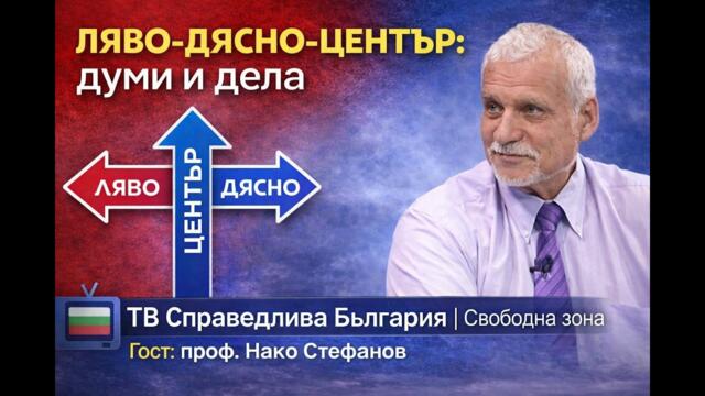 🔴 ЛЯВО-ДЯСНО-ЦЕНТЬР: ДУМИ И ДЕЛА | гост проф. Нако Стефанов
