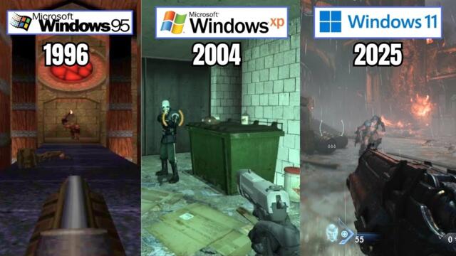Evolution of FPS Games for Windows OS (1996-2025)