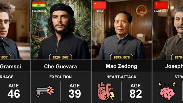 Death Reasons of Communist Leaders Throughout History