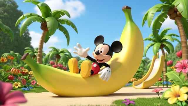 🍎🐭 Mickey Mouse Fruit Collecting Adventure! 🍌🍇 Magical Fruit Land Fun 🌈🍓 Kids Cartoon