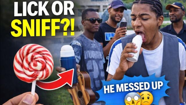 Lick or Sniff? People Got CONFUSED 😳 (Public Challenge)
