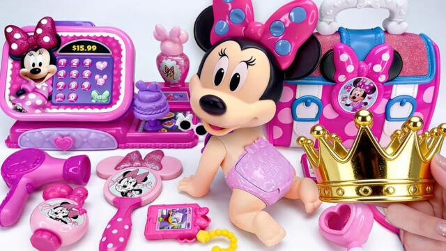 Minnie Mouse 2026🎀 Set Unboxing del maquillaje vs juego médico rosa de Minnie, colección de Disney