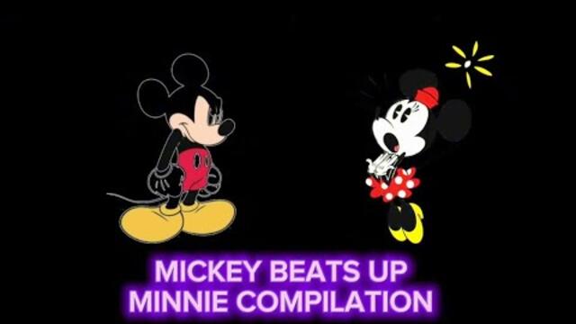 MICKEY BEATS UP MINNIE COMPILATION