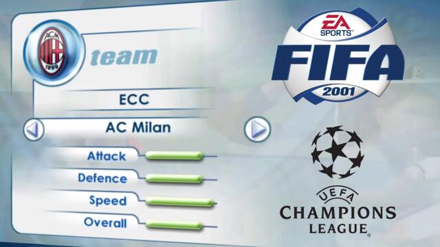 [PC] | FIFA 2001 | AC MILAN | PROFESSIONAL | LONGPLAY | ECC - CHAMPIONS LEAGUE