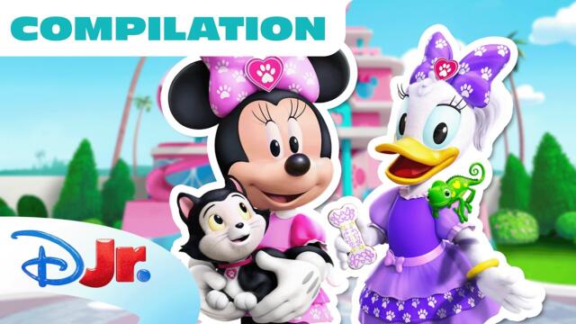 Every Minnie's Bow-Toons Pet Hotel Compilation! 🩷 | 45 Minutes | @disneyjr
