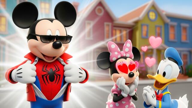 Superhero Mickey Unmasked 😎⚡| From Cool Guy to Superhero | Mickey Mouse Funny Animation