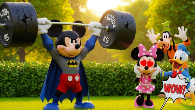 Superhero Mickey’s Insane Power 💥🏋️| Ultimate Super Strength Showdown | Mickey Mouse Animation
