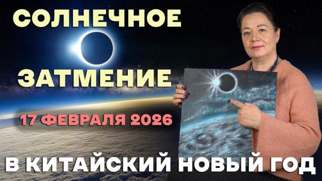 РЕДЧАЙШЕЕ СОБЫТИЕ!!! СОЛНЕЧНОЕ ЗАТМЕНИЕ В КИТАЙСКИЙ НОВЫЙ ГОД 17 ФЕВРАЛЯ 2026 ЕЛЕНА ОСИПЕНКО