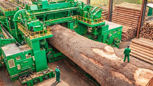 Inside the Largest Wood Sawmill Factory – How Plywood Is Made From Logs to Table (Full Process)
