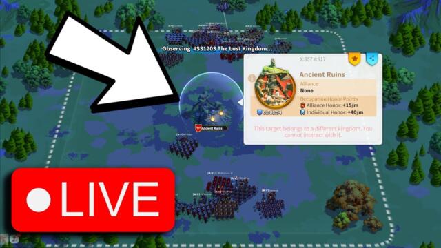 Live 🔴 3415 vs 3421 Ruins - Egg Event & Crafting at Reset! - Rise of Kingdoms Livestream