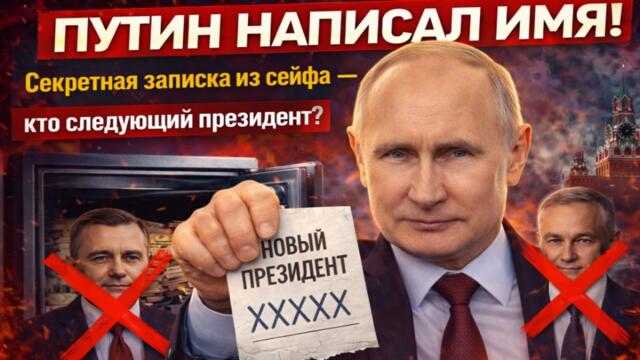 ПУТИН НАПИСАЛ ИМЯ! Секретная записка из сейфа — кто следующий президент? ТАКОГО НИКТО НЕ ОЖИДАЛ