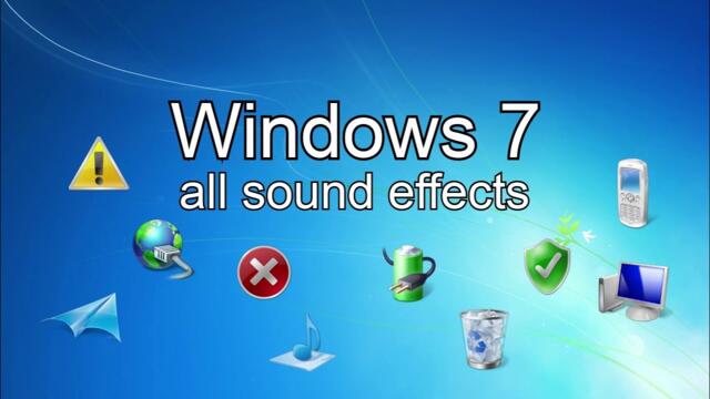 Windows 7 All sound effects