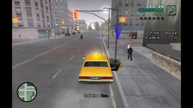 GTA Carcer City - Taxi Work on a Rainy Night