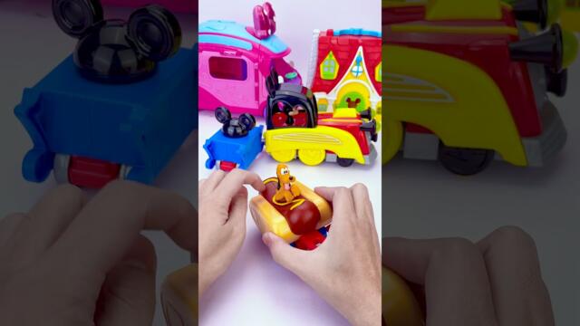 Unboxing Experience with Mickey Mouse Train Set Collection #shortvideo #mickeymouse