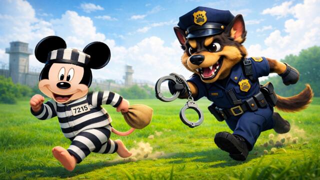 Mickey’s Great Escape 🚨🐭 | Can He Get Away? | Mickey Mouse Funny Animation