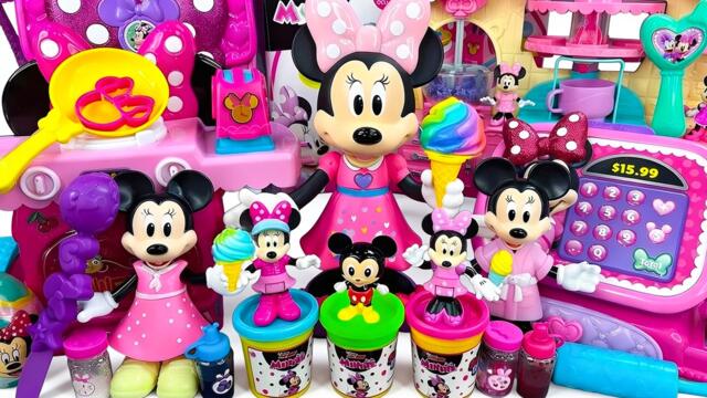 Minnie Mouse 2026🎀 Set Unboxing de cocina rosa con helados y dulces creativos | Colección Disney