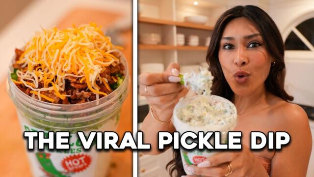 OVER 100G Protein?! My Version of the Viral Pickle Dip!